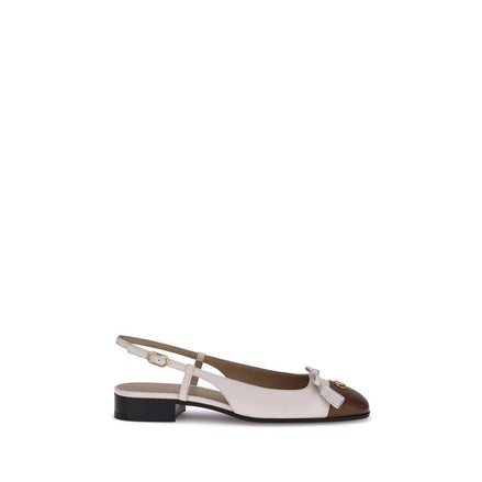 Valentino Garavani Cream Goatskin Ballet Flats Valentino Garavani