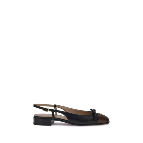 Valentino Garavani Black Goatskin Ballet Flats Valentino Garavani