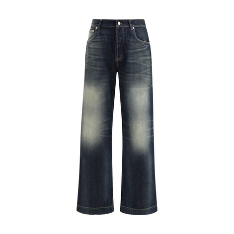 Alexander McQueen Blue Cotton Jeans Denim Alexander McQueen