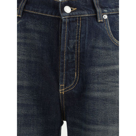 Alexander McQueen Blue Cotton Jeans Denim Alexander McQueen
