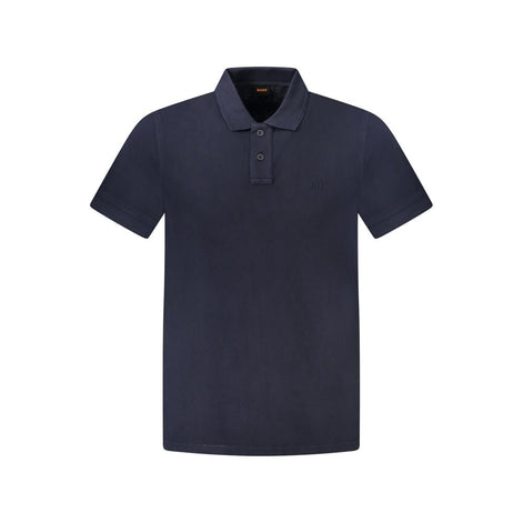 Hugo Boss Blu Cotton Men Polo Hugo Boss