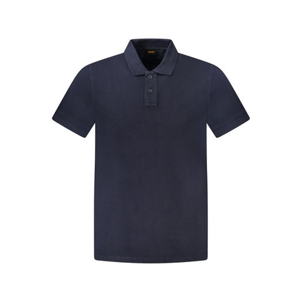 Hugo Boss Blu Cotton Men Polo Hugo Boss