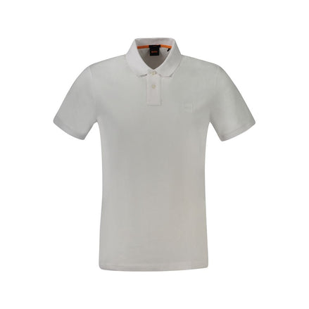 Hugo Boss White Cotton Men's Polo Shirt Hugo Boss