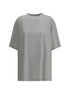 Balenciaga Gray Cotton T-Shirt Balenciaga