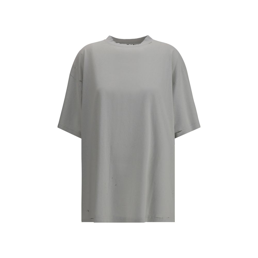 Balenciaga Gray Cotton T-Shirt Balenciaga