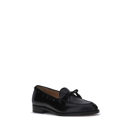 Valentino Garavani Black Calf Leather Bos Taurus Slip-On Loafers Valentino Garavani