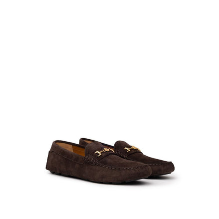 Bally Brown Leather Moccassin Bally