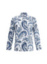 Etro Blue Cotton Pattern Shirt Etro