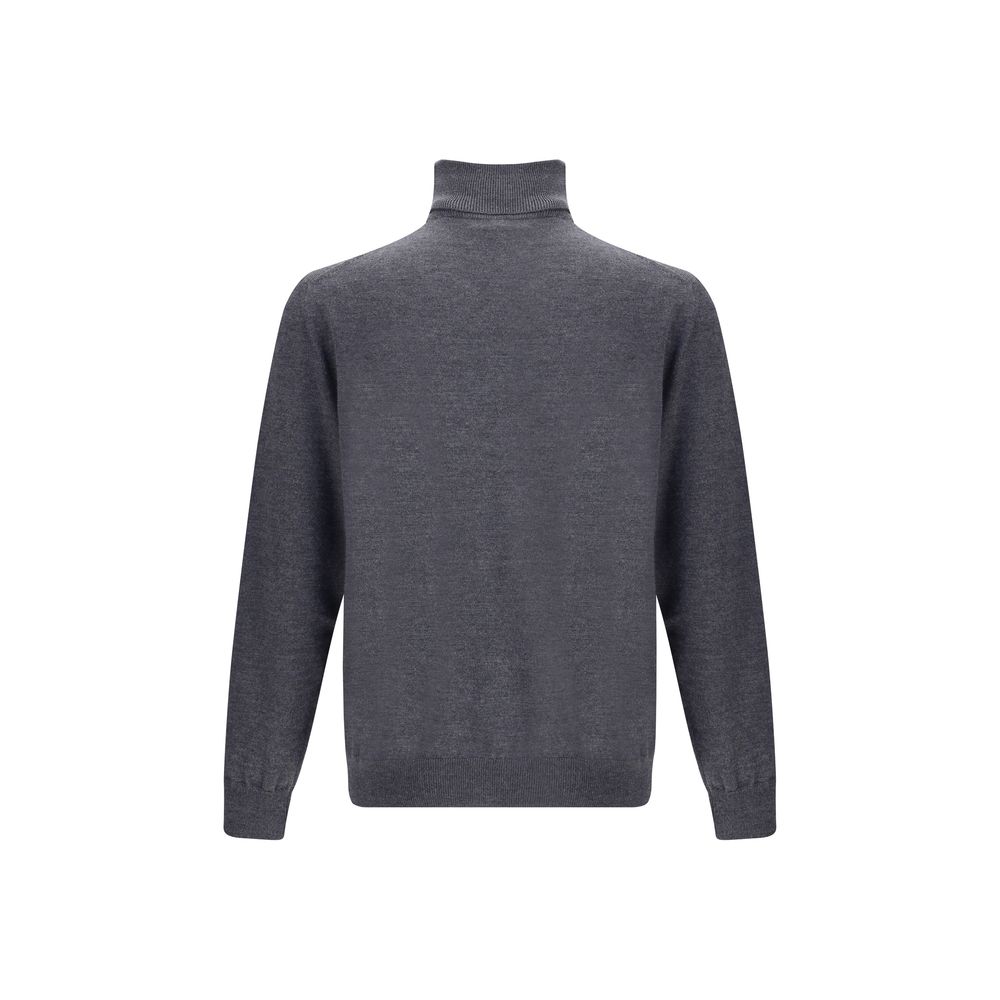 Etro Gray Wool Turtleneck Etro