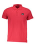 Cavalli Class Rosso Cotton Mens Polo Shirt Cavalli Class