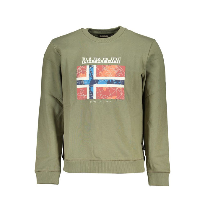Napapijri Verde Cotton Men's Sweatshirt Napapijri