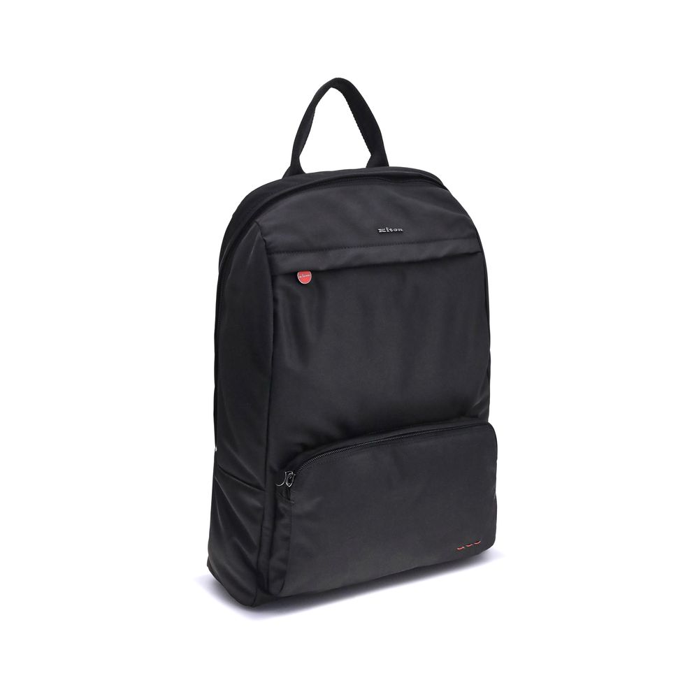 Kiton Black Polyamide Backpack Kiton