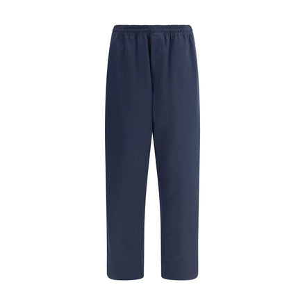 Prada Blue Cotton Casual Pants Prada