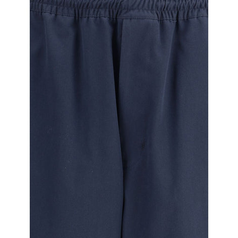 Prada Blue Cotton Casual Pants