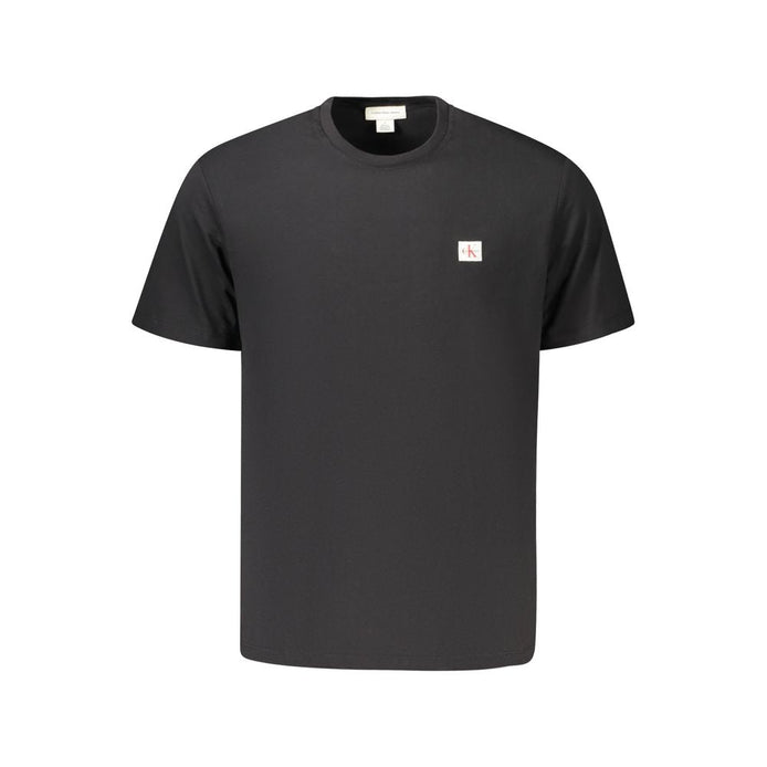 Calvin Klein Black Cotton Men T-Shirt Calvin Klein