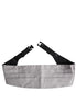 Dolce & Gabbana Gray Men 100% Silk Belt Wide Waist Cummerbund Dolce & Gabbana