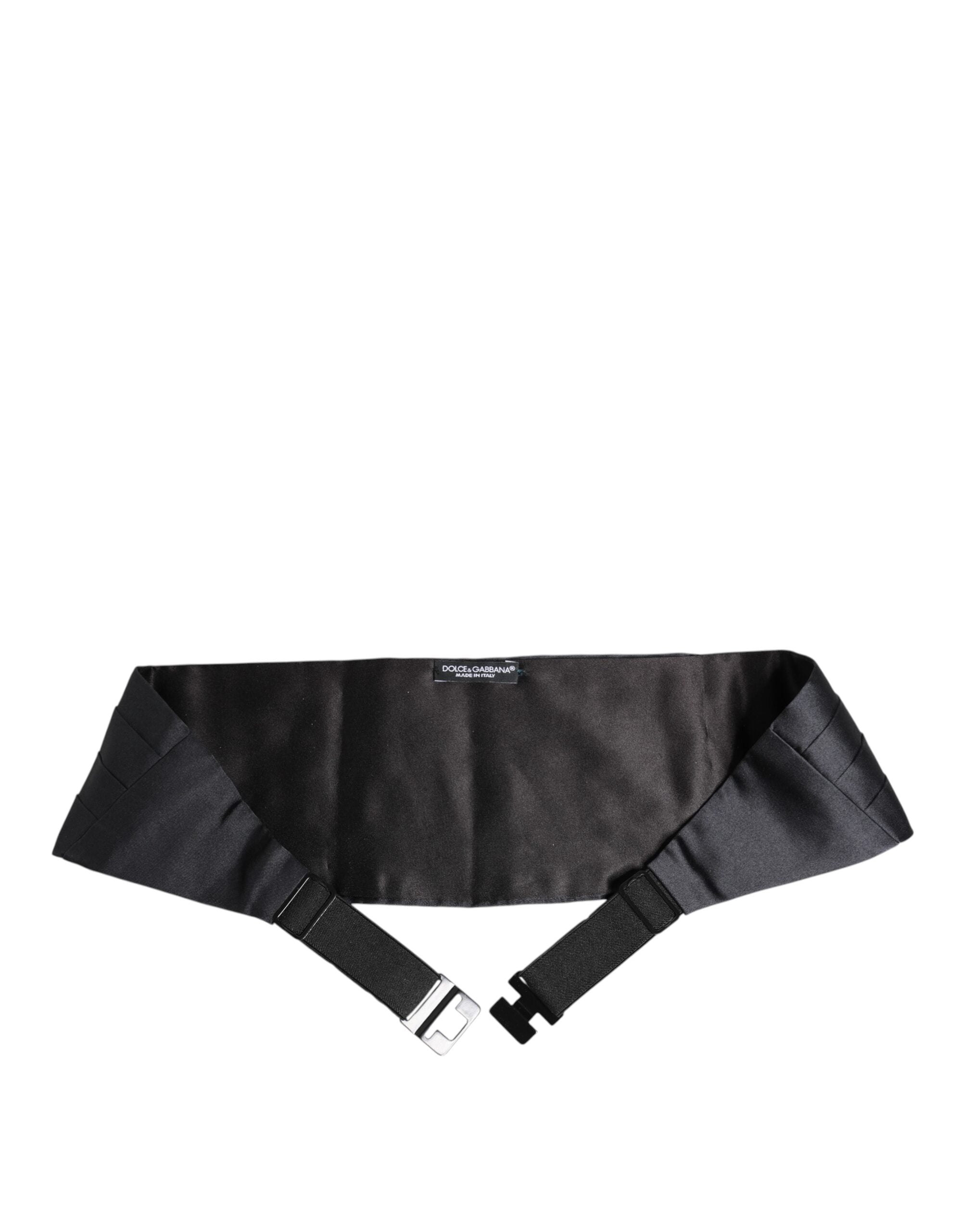 Dolce & Gabbana Dark Blue 100% Silk Belt Waist Cummerbund Dolce & Gabbana