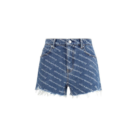 Alexander Wang Blue Cotton Bermuda Shorts Alexander Wang