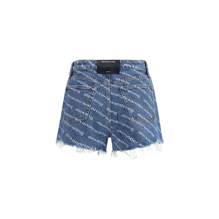 Alexander Wang Blue Cotton Bermuda Shorts Alexander Wang