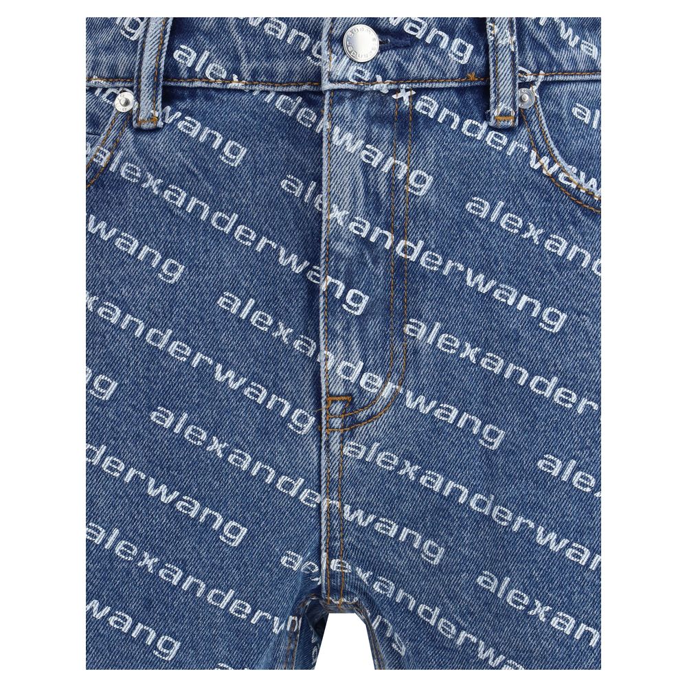 Alexander Wang Blue Cotton Bermuda Shorts Alexander Wang