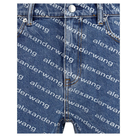 Alexander Wang Blue Cotton Bermuda Shorts Alexander Wang