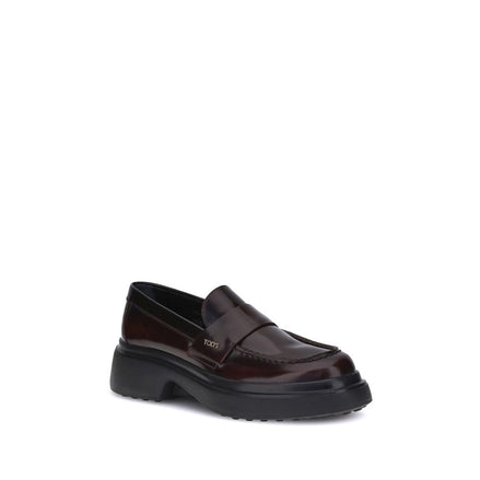 Tod's Brown Rubber Platform Loafers Tod's