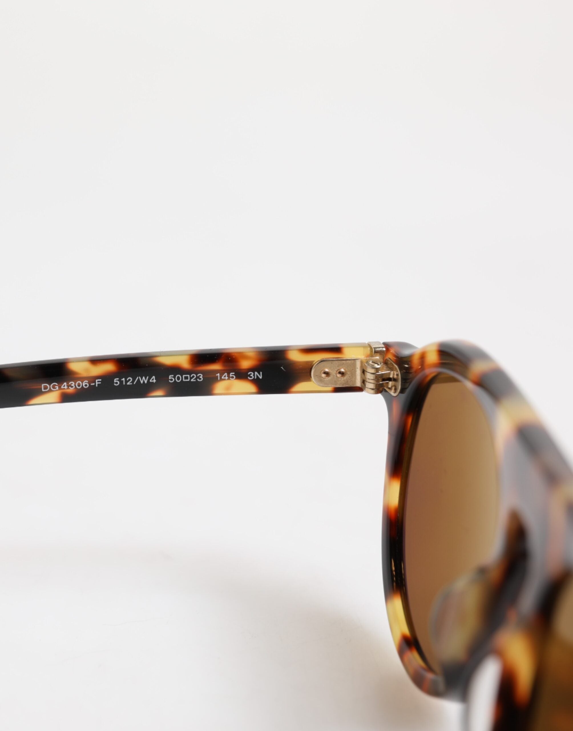 Dolce & Gabbana Brown Acetate Round Leopard Print Eyewear Sunglasses Dolce & Gabbana