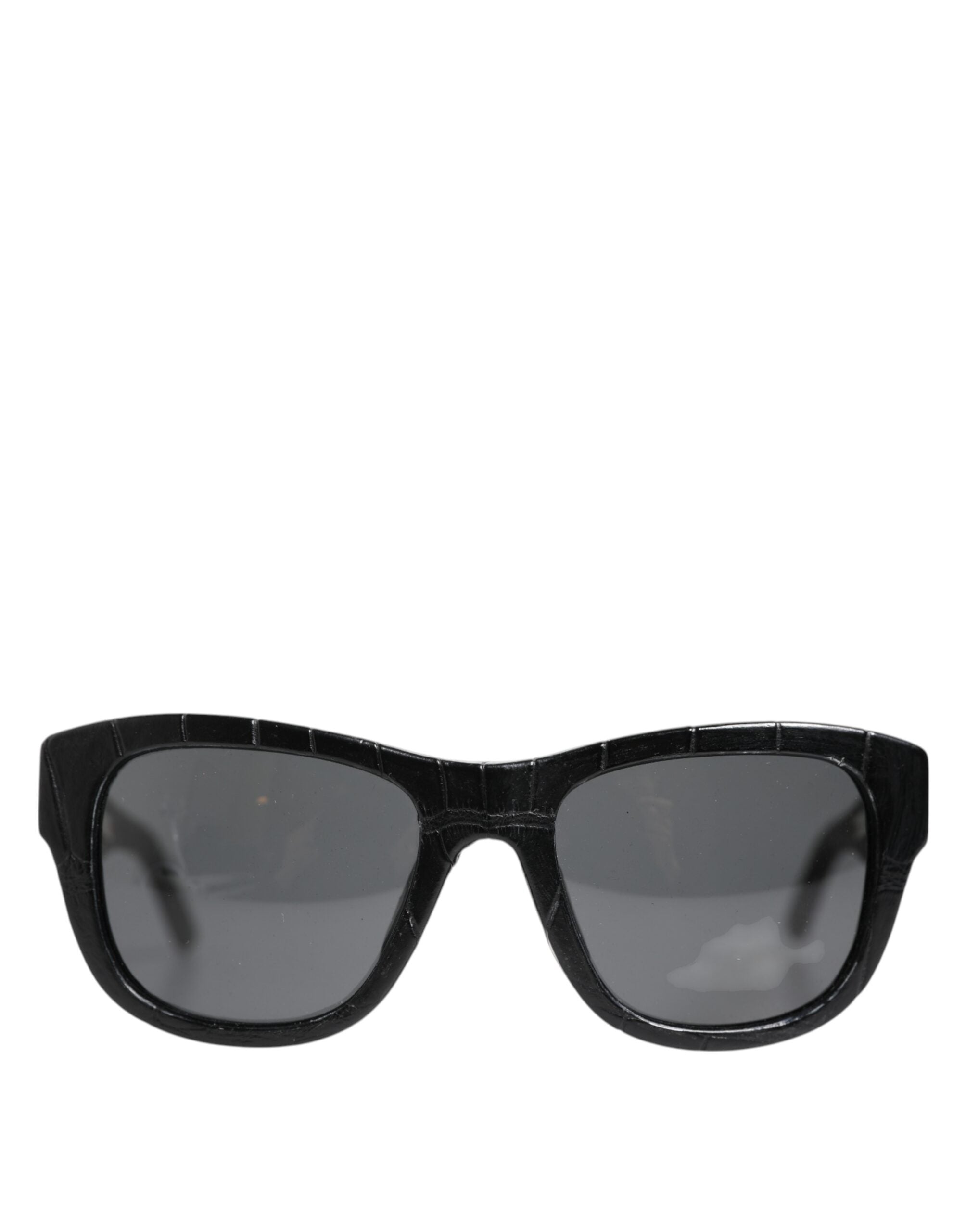 Dolce & Gabbana Black Leather Frame DG4177 Tinted Lens Sunglasses Dolce & Gabbana