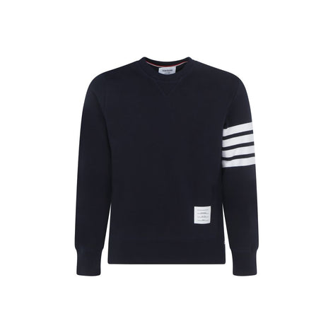 Thom Browne Blue Cotton Sweatshirt Thom Browne