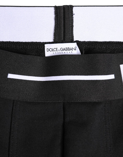 Dolce & Gabbana Black Cotton Stretch Regular Boxer Underwear Dolce & Gabbana