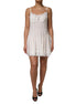 Dolce & Gabbana White Lace Gold DG Logo Silk Dress Sleepwear Dolce & Gabbana