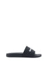 Balenciaga Black Rubber Flat Sandals Balenciaga