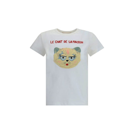 Valentino White Cotton T-Shirt Valentino