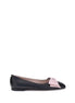 Valentino Garavani Black Calf Leather Bos Taurus Ballet Flats Valentino Garavani