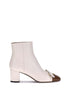 Valentino Garavani Cream Goatskin Ankle Boots Valentino Garavani