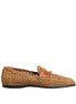 Dolce & Gabbana Brown Woven Raffia Slip On Loafers Shoes Dolce & Gabbana