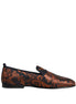 Dolce & Gabbana Black Jacquard Polyester Slip On Loafers Shoes Dolce & Gabbana