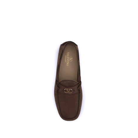 Valentino Garavani Brown Rubber Slip-On Loafers Valentino Garavani