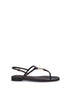 Fendi Purple Calf Leather Bos Taurus Flat Sandals Fendi