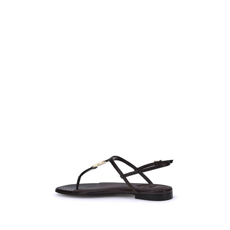 Fendi Purple Calf Leather Bos Taurus Flat Sandals Fendi