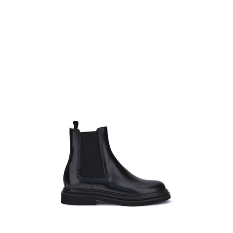Dolce & Gabbana Black Calf Leather Bos Taurus Chelsea Boots Dolce & Gabbana
