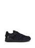 Moschino Black Calf Leather Bos Taurus Athletic Sneakers Moschino