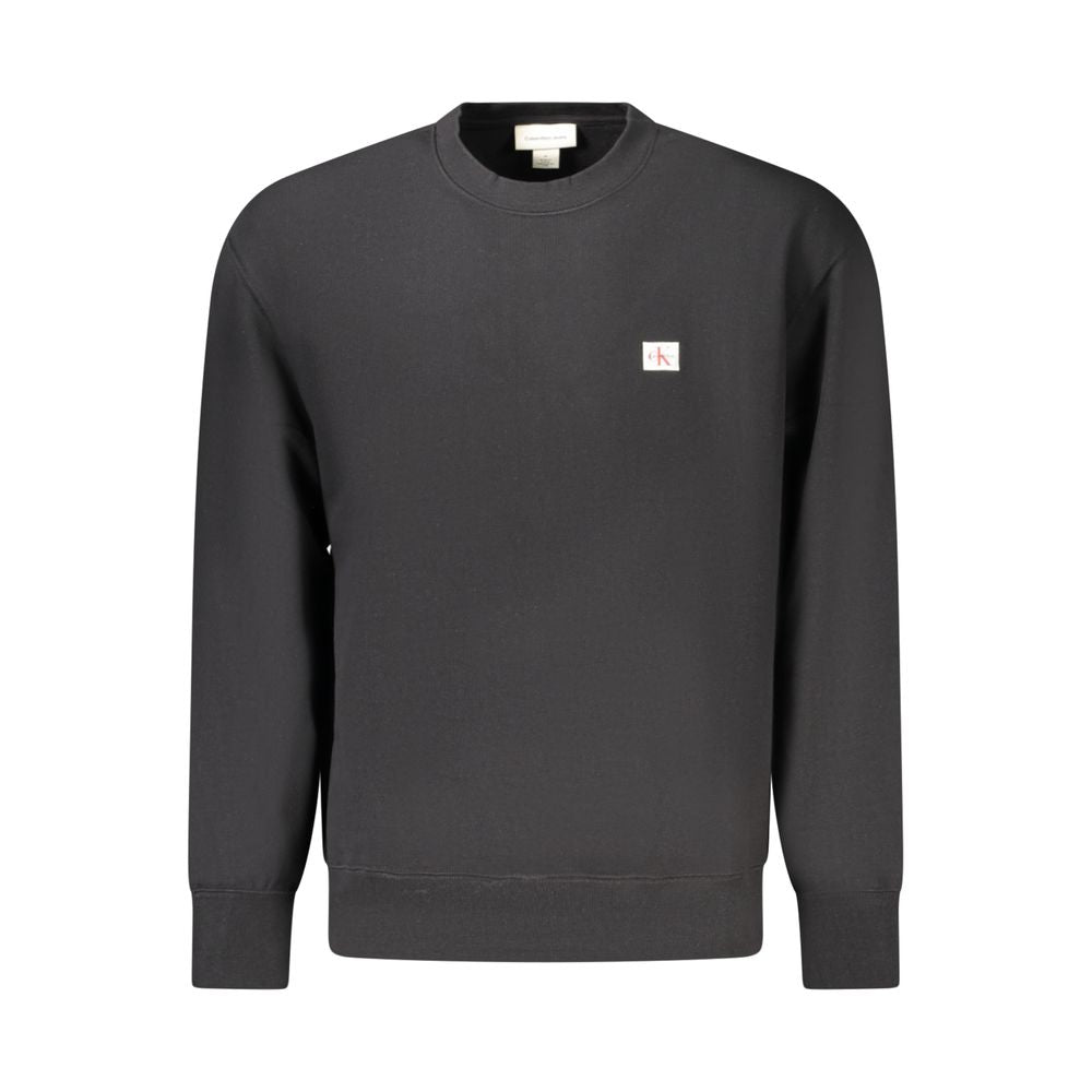 Calvin Klein Black Cotton Men Sweatshirt Calvin Klein