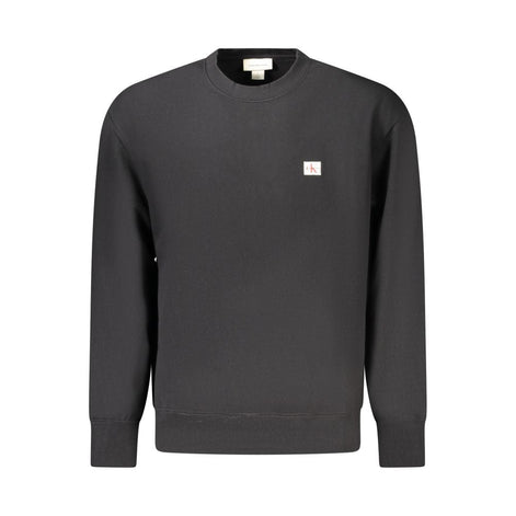 Calvin Klein Black Cotton Men Sweatshirt Calvin Klein