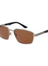 Serengeti Gray Metal Sunglasses Serengeti