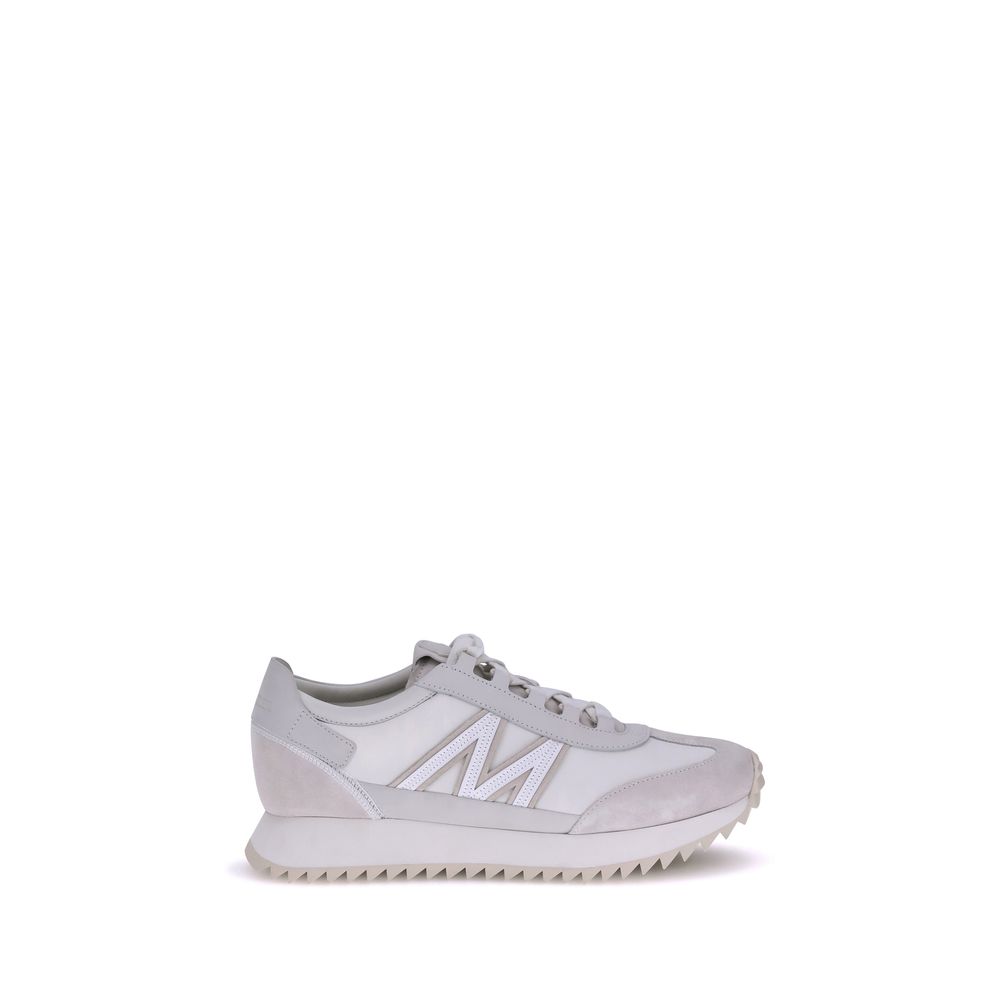 Moncler White Polyamide Low Top Sneakers Moncler