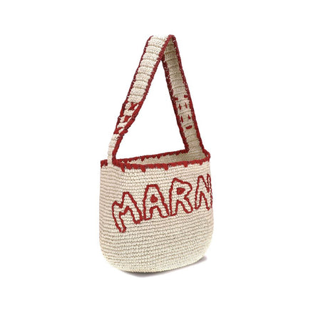 Marni Beige Raffia Shoulder Bag Marni