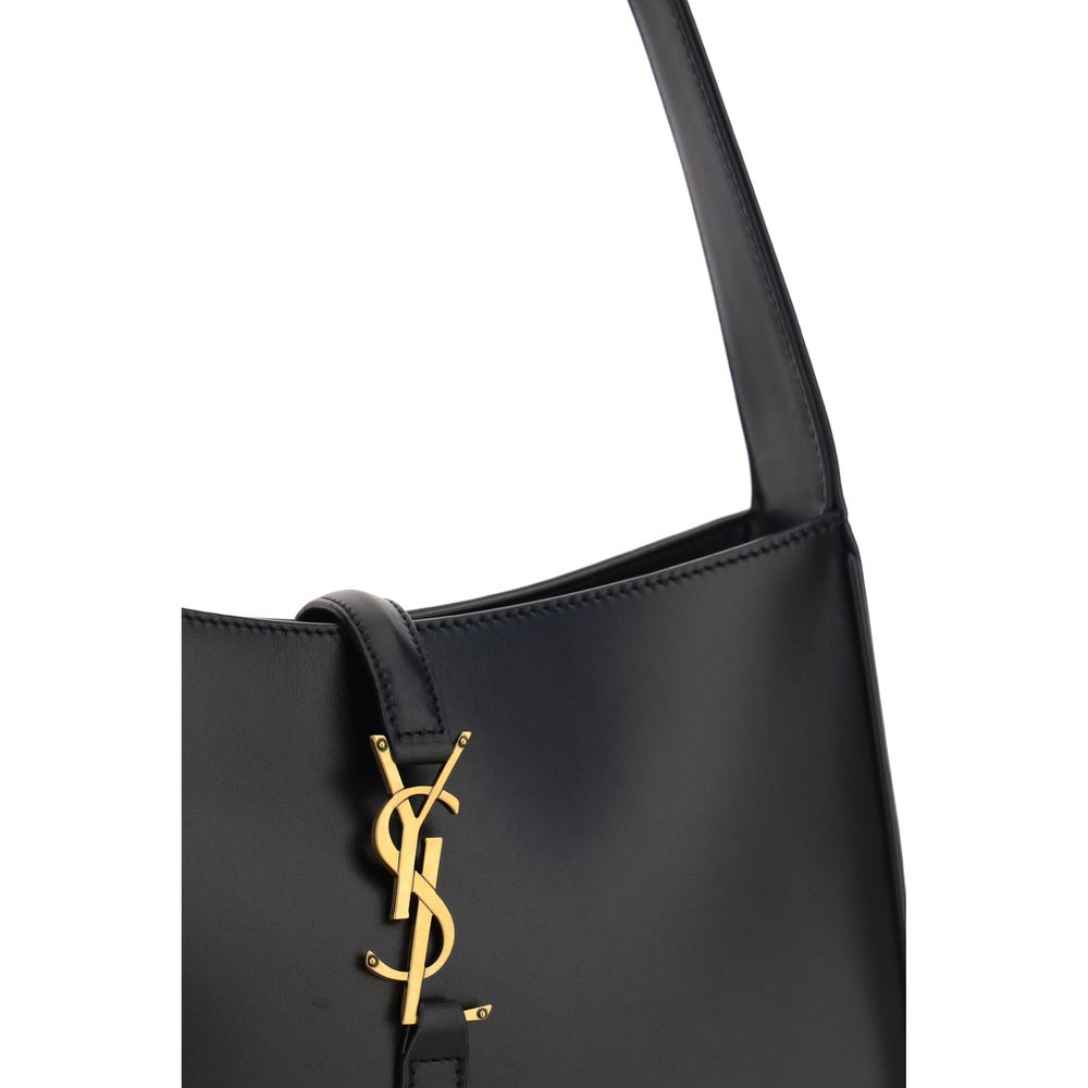 Saint Laurent Black Calf Leather Bos Taurus Shoulder Bag Saint Laurent