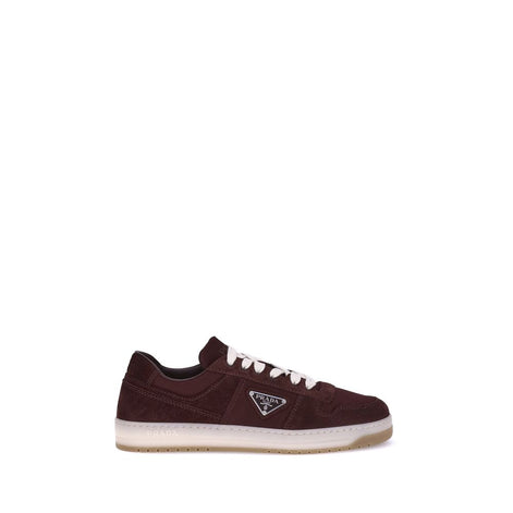 Prada Bordeaux Calf Leather Bos Taurus Low Top Sneakers Prada