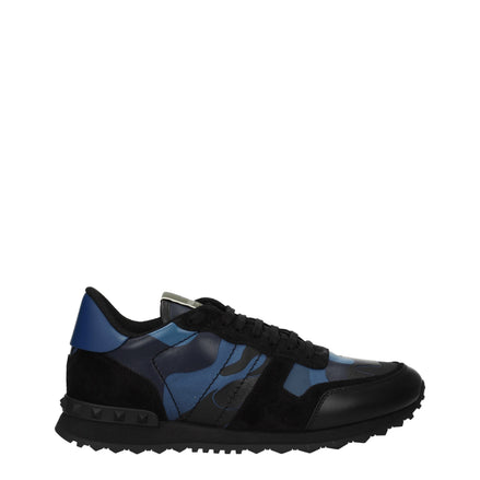 Valentino Garavani Blue Leather Low Top Sneakers Valentino Garavani